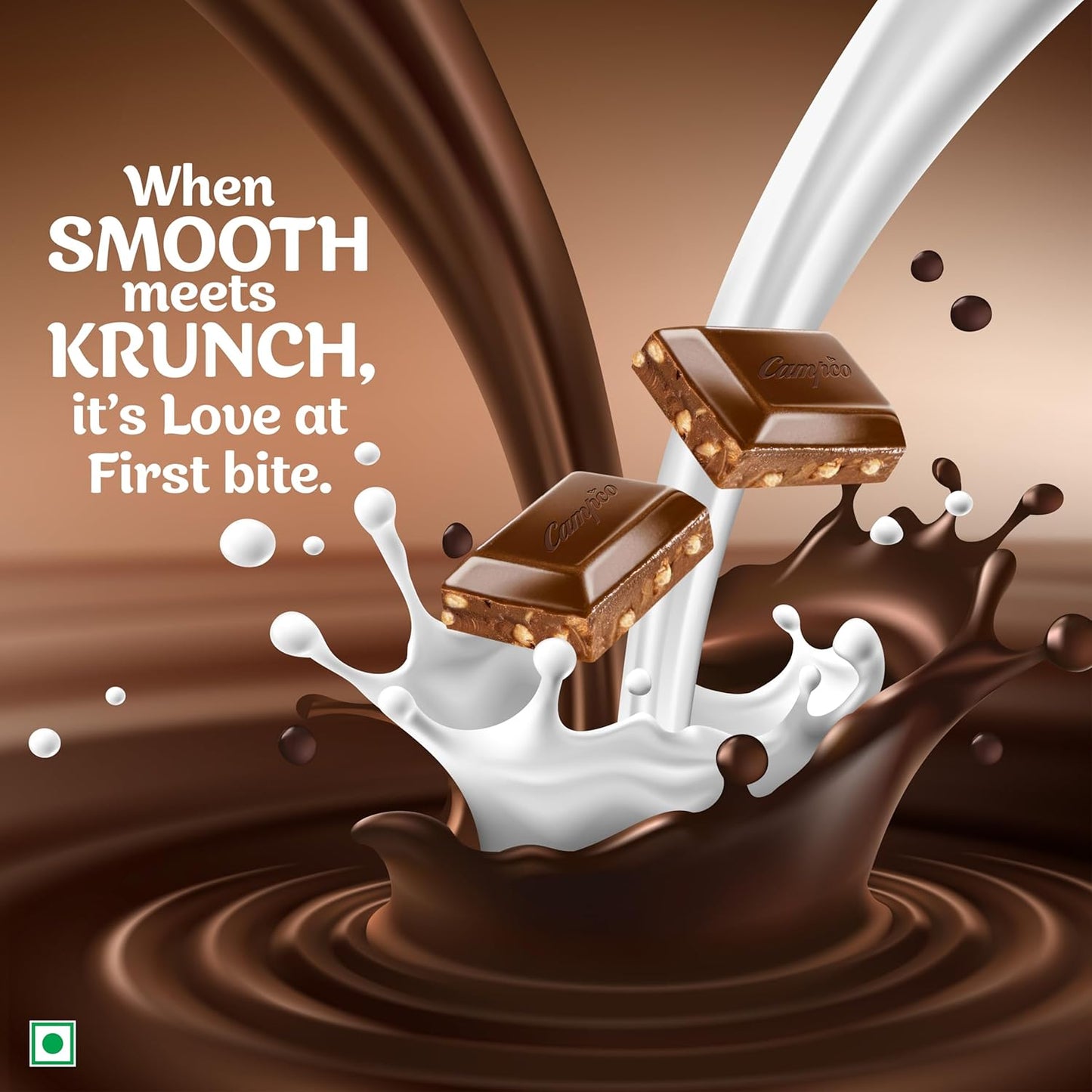 Campco Krunch Milk Chocolate, 50g (Pack of 3)