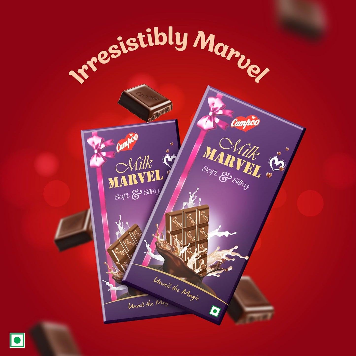 Campco Milk Marvel Soft and Silky Chocolate, 50g (Pack of 3)