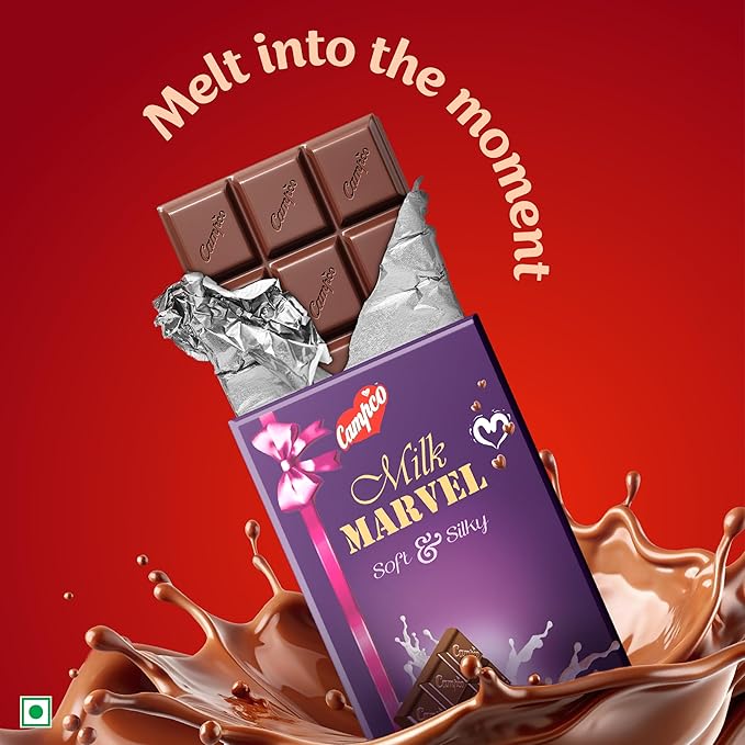 Campco Milk Marvel Soft and Silky Chocolate, 50g (Pack of 3)