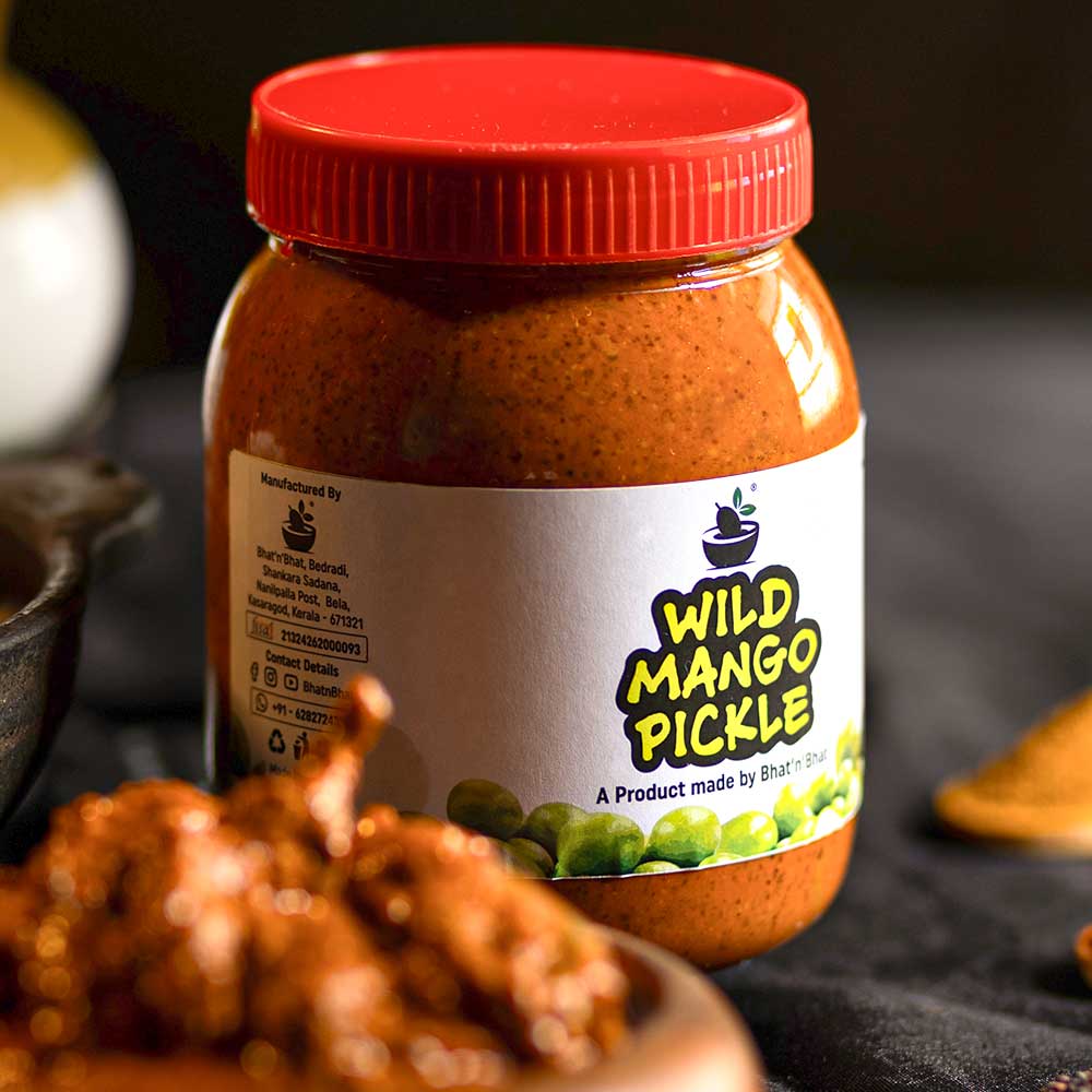 Bhat N Bhat - Wild Mango Pickle (Midi Uppinakayi) 500 gm