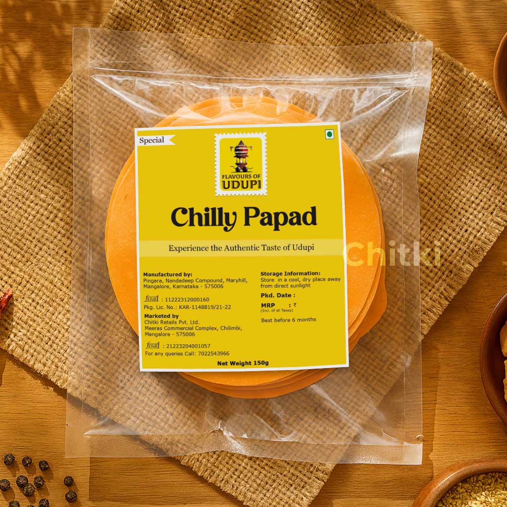 Chilly Papad Hand Made 150gm