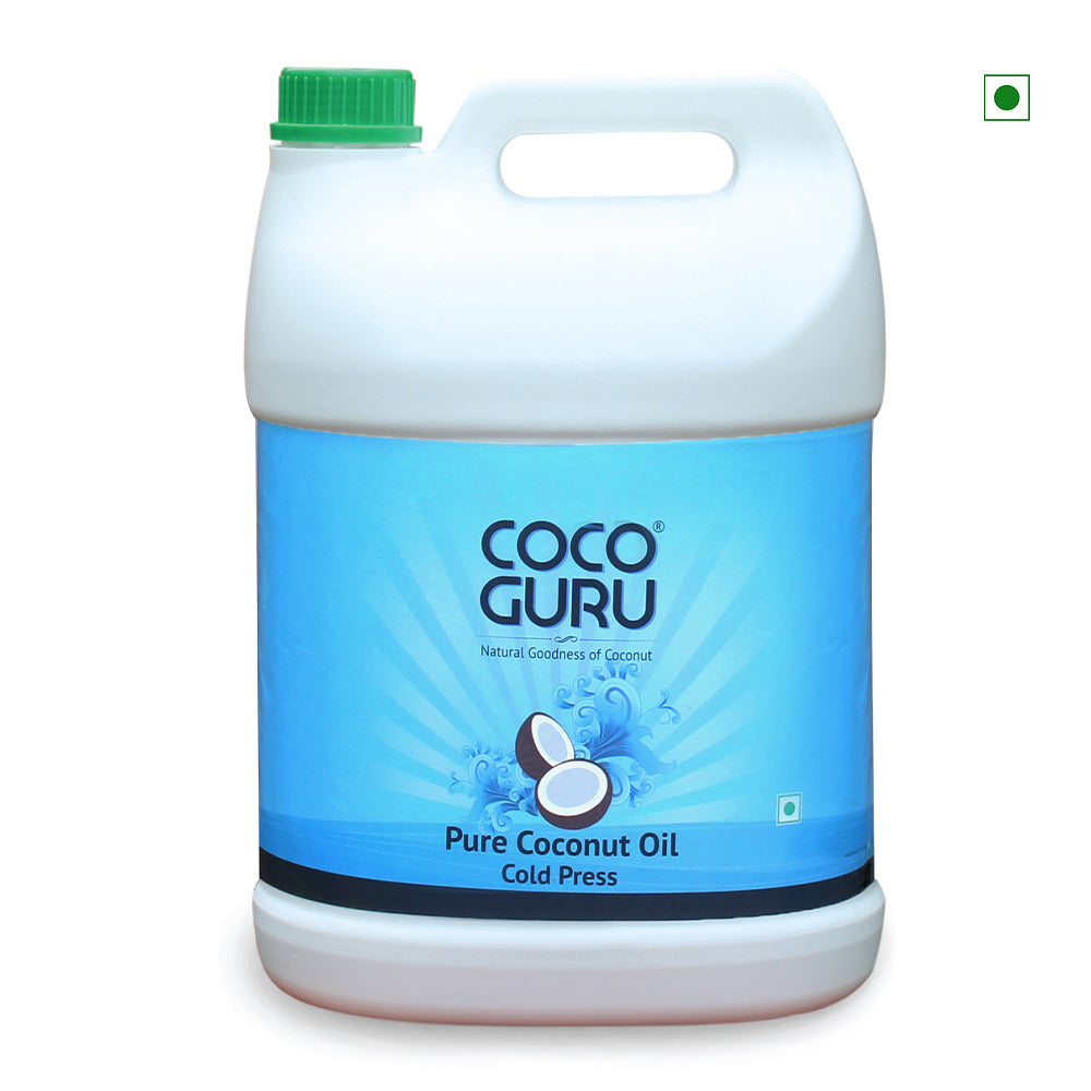 Cocoguru Cold Pressed Coconut Oil In Jerry Can 5Kgs