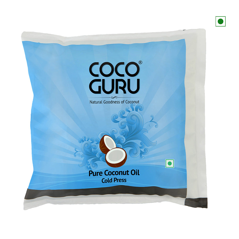 Cocoguru Cold Pressed Coconut Oil In Pouch 500ml