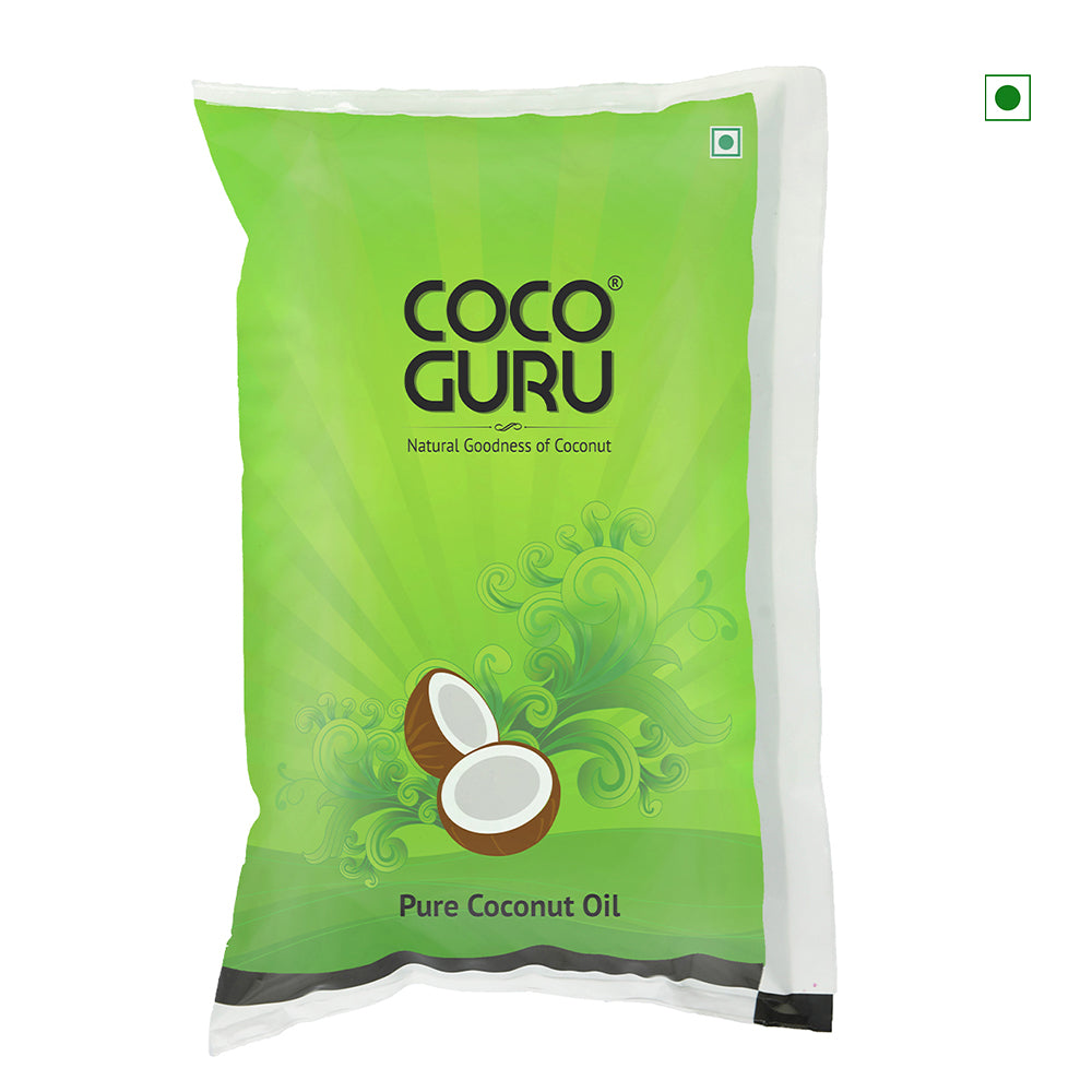 Cocoguru High Grade Coconut Oil In Pouch 1 Liter