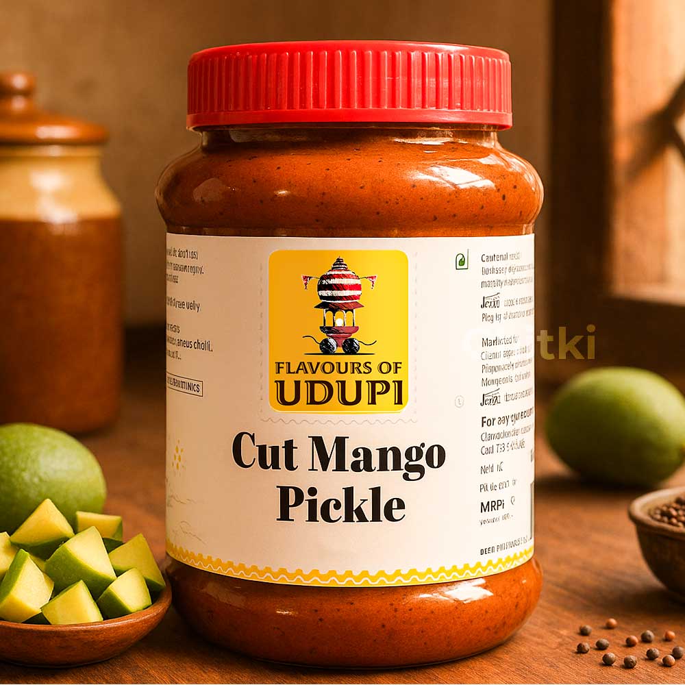 Flavours Of Udupi - Cut Mango Pickle(jar) 500gm
