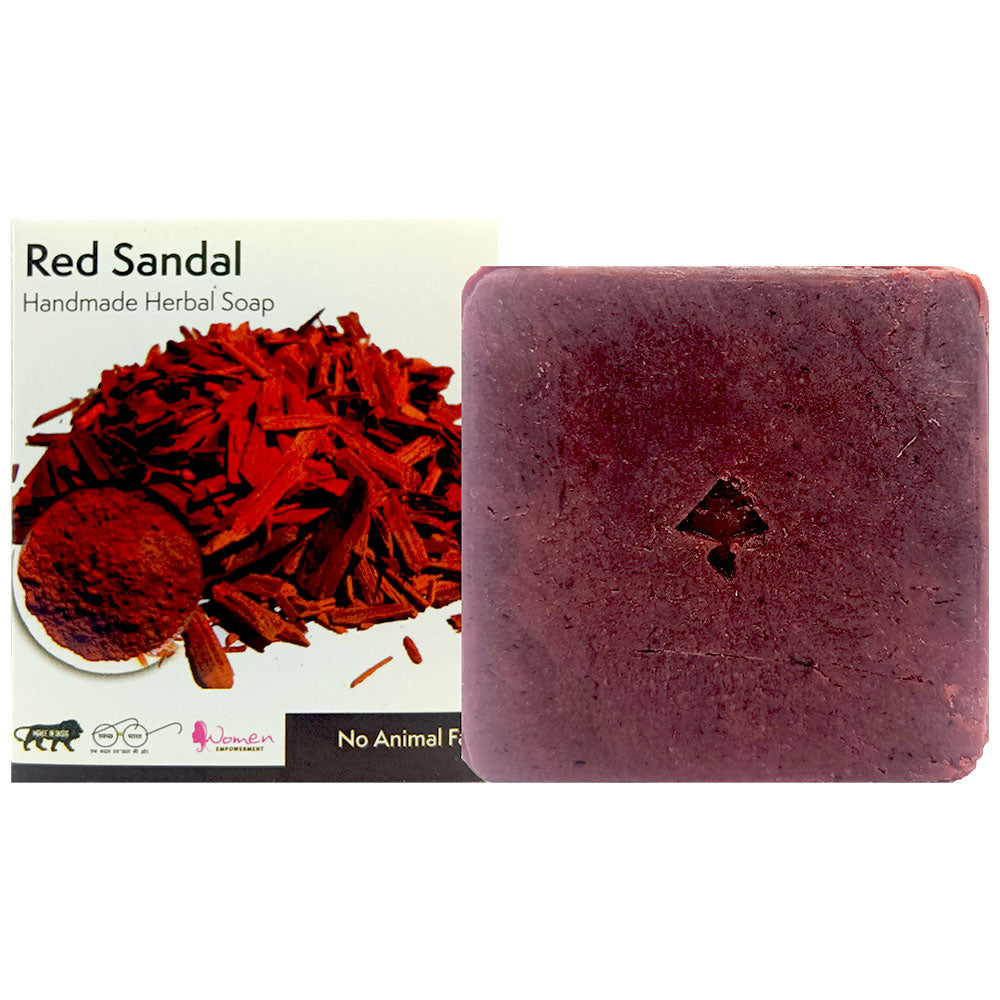 Green Cairo -Red Sandal Handmade Herbal Soap 100gm