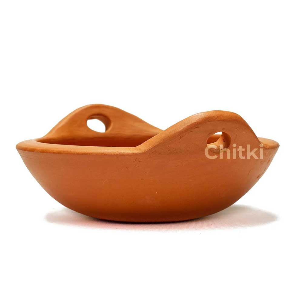 Traditional Clay Kadai Red (MP17R)