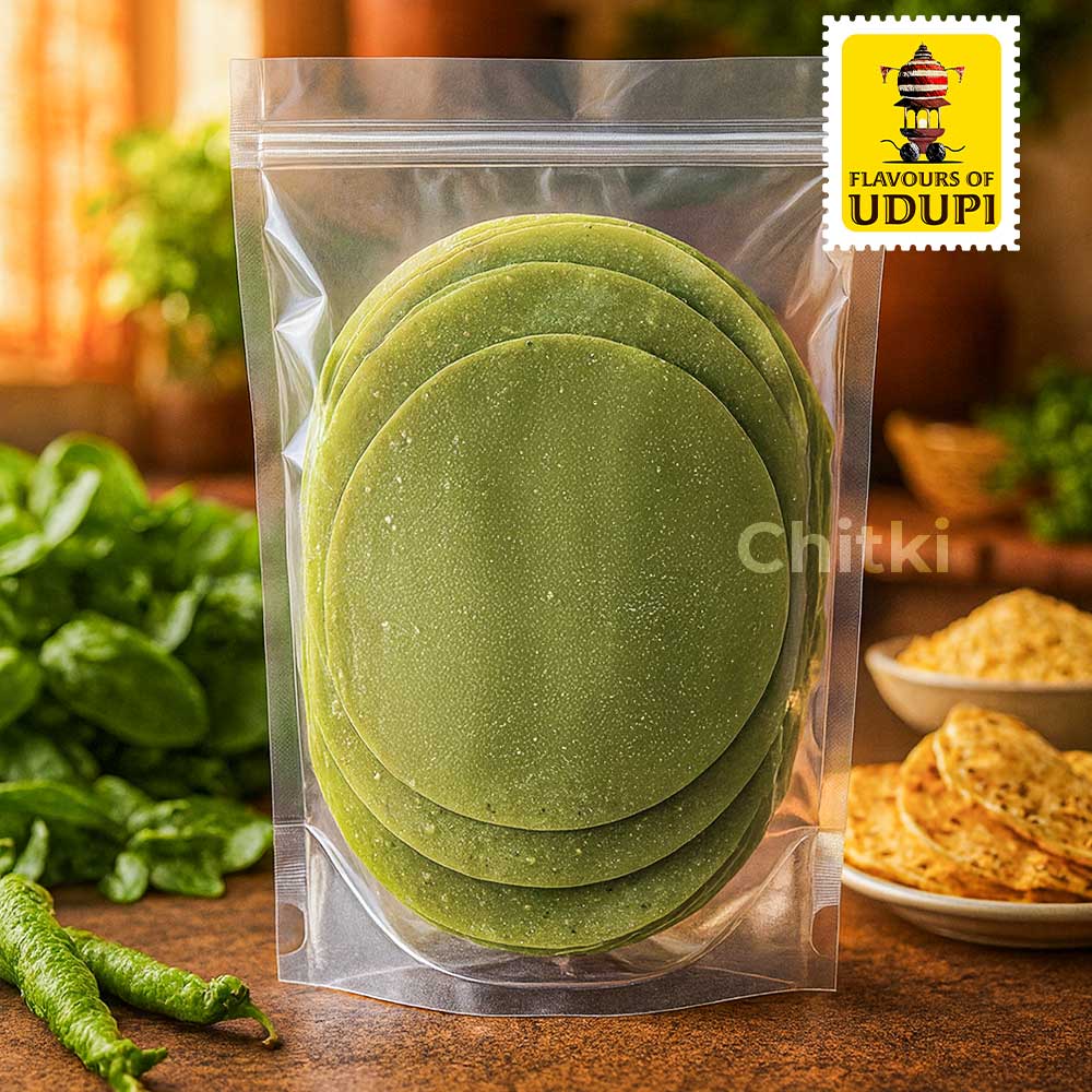 Flavours Of Udupi - Palak Papad 150gm