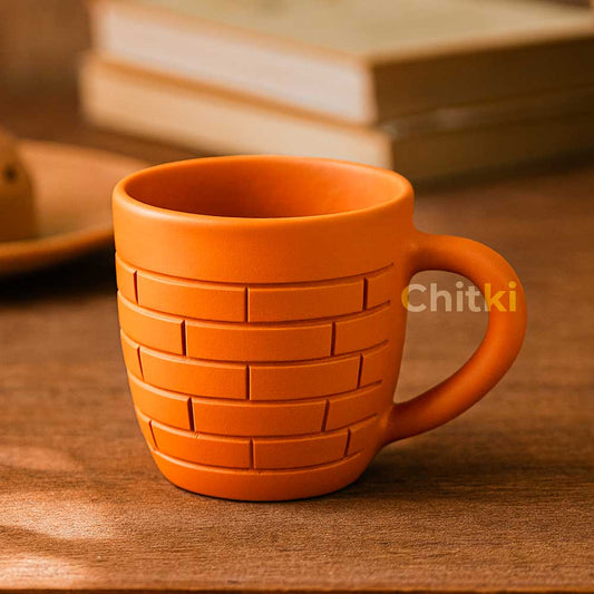 Handmade Natural Clay Tea Cups | Traditional Terracotta Kulhad TC-01  (Pack of 2)