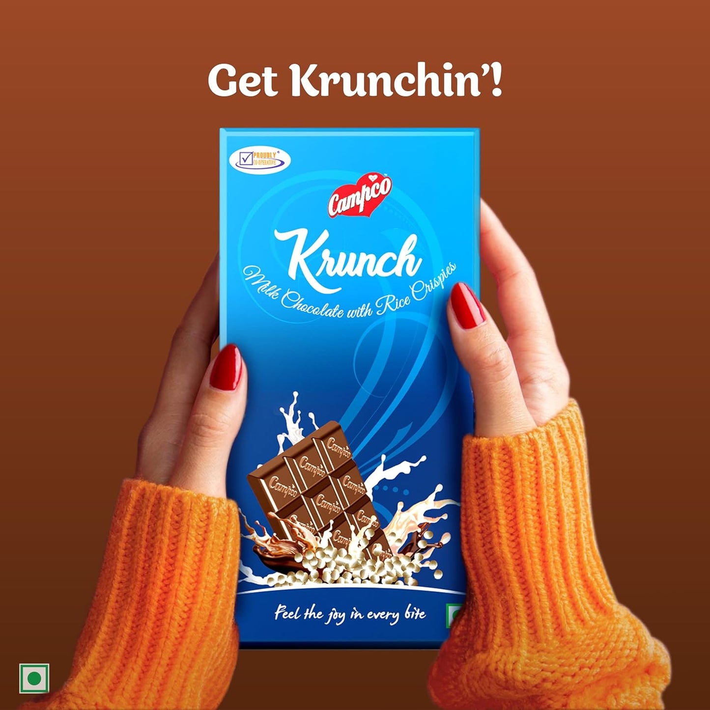 Campco Krunch Milk Chocolate, 50g (Pack of 3)