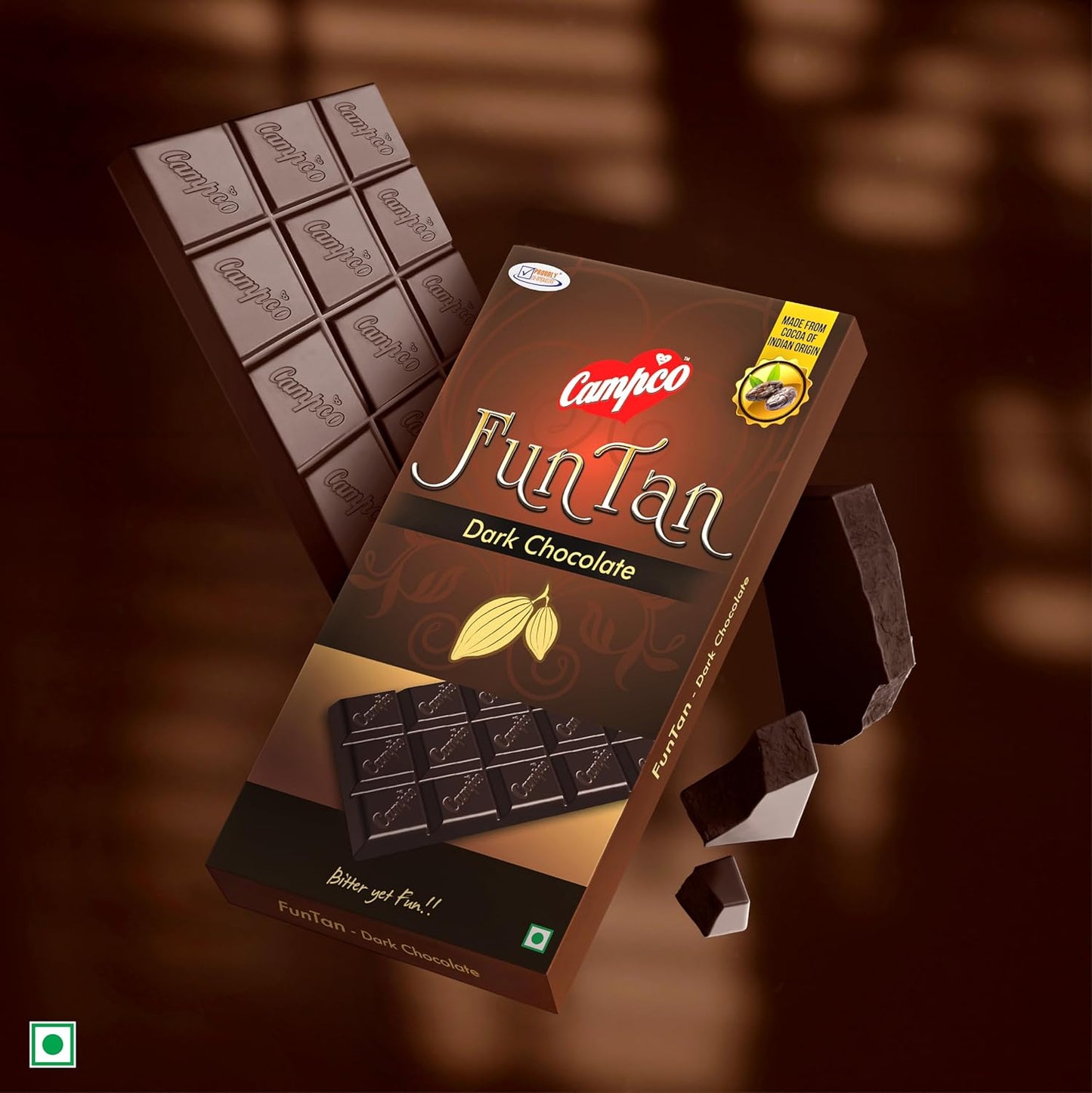 Campco Funta Dark Chocolate, 50g (Pack of 3)