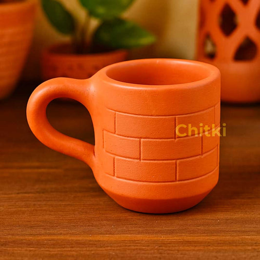 Handmade Natural Clay Tea Cups | Traditional Terracotta Kulhad TC-03 (Pack of 2)