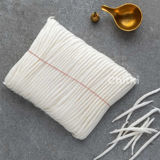 Aradhana Cotton Batti (thick)(pack Of 600) 1pack