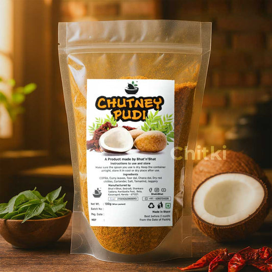Bhat N Bhat - Copra+curry Leaves Chutney Powder 100gm
