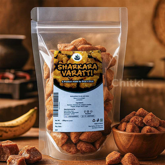 Bhat N Bhat -Sharkara Varatti-( jaggery cotted Banana Chips ) 200gm