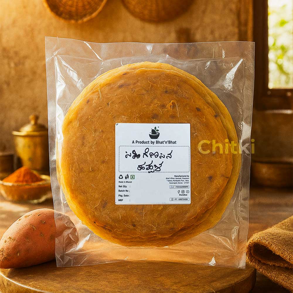 Bhat N Bhat -Sweet Potato pappad 25pc