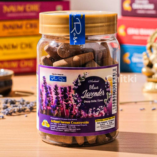 Blue Lavender Dhoop Cones Sticks 100gm