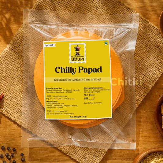 Chilly Papad Hand Made 150gm