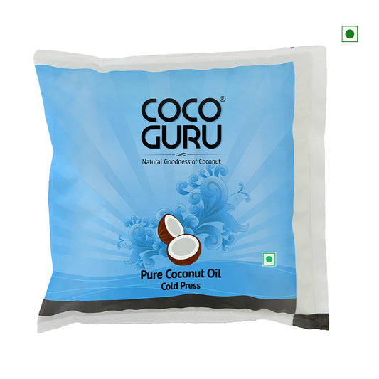 Cocoguru Cold Pressed Coconut Oil In Pouch 500ml