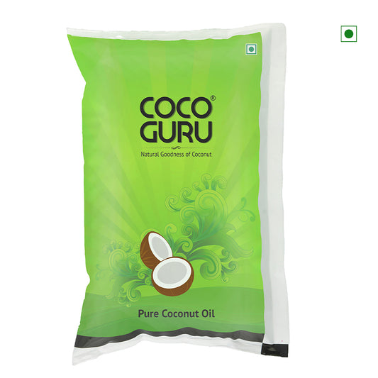 Cocoguru High Grade Coconut Oil In Pouch 1 Liter