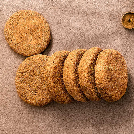 Cow Dung Cake (Kunda / Round Kunda / Natural Upale) – For Agnihotra & Homa Pack Of 15