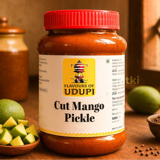 Flavours Of Udupi - Cut Mango Pickle(jar) 500gm