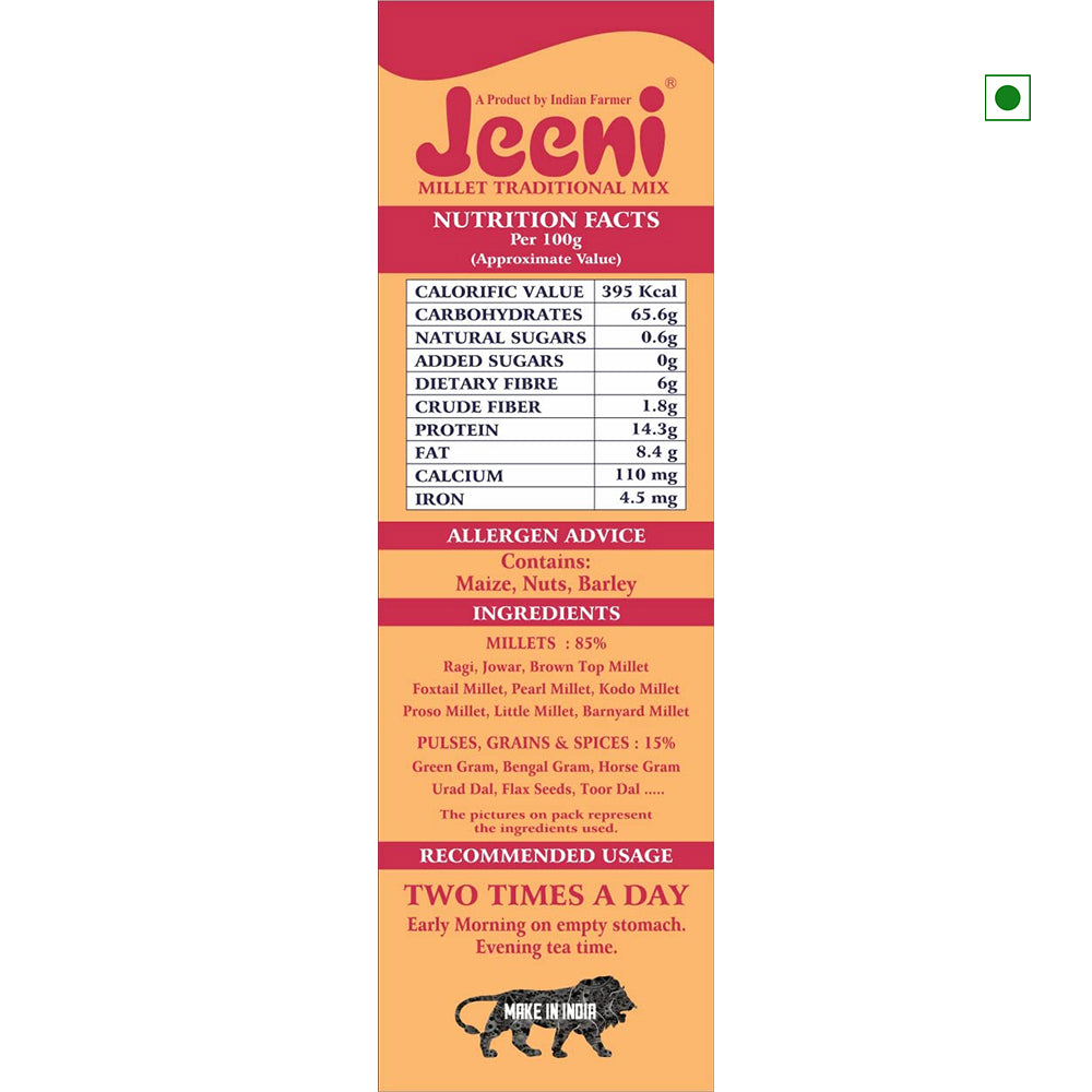 Jeeni Millet Traditional Mix Adult - 900 Gm
