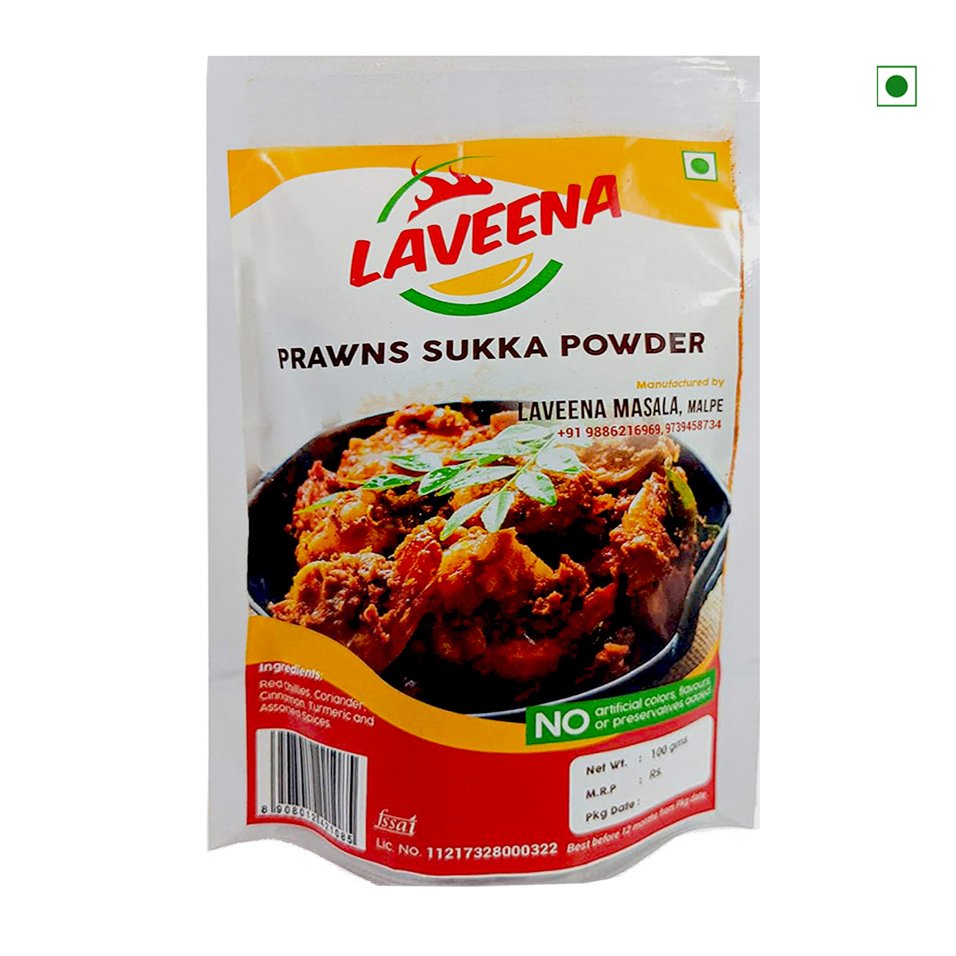 Laveena Masala - Prawns Sukka Powder 100gm