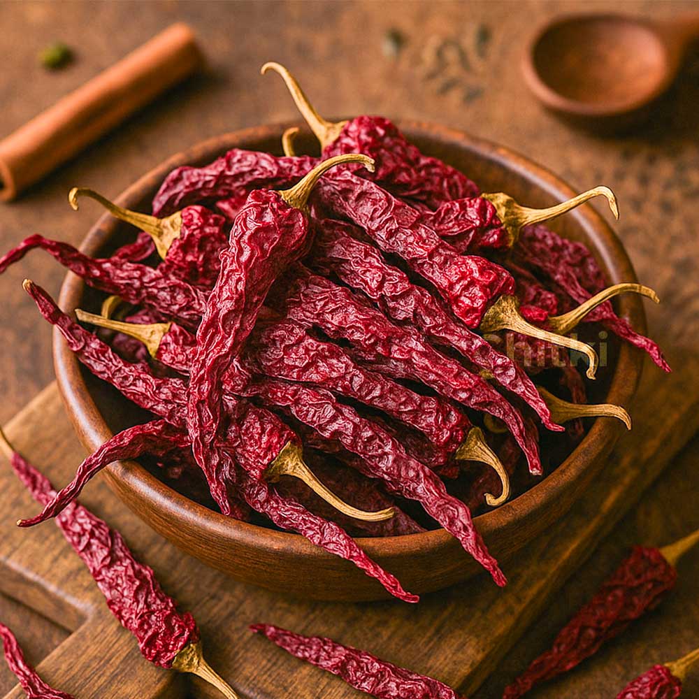 Byadagi Long Chilli (with Stem)- 200gm