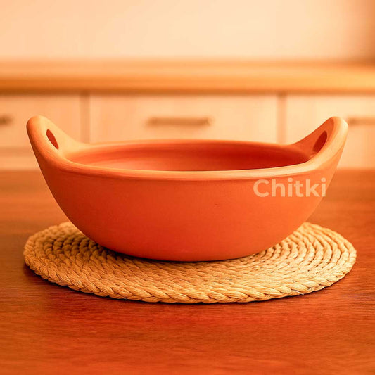 Traditional Clay Kadai Red (MP17R)