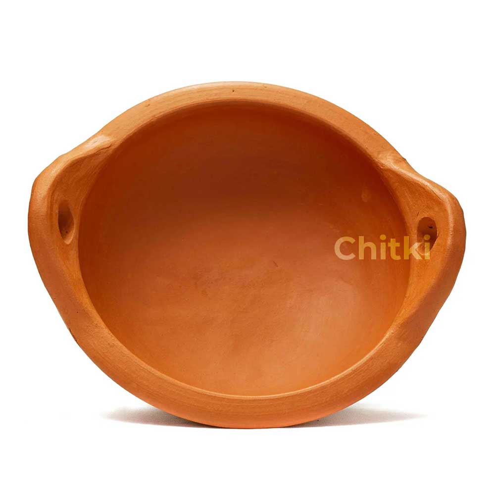 Traditional Clay Kadai Red (MP17R)
