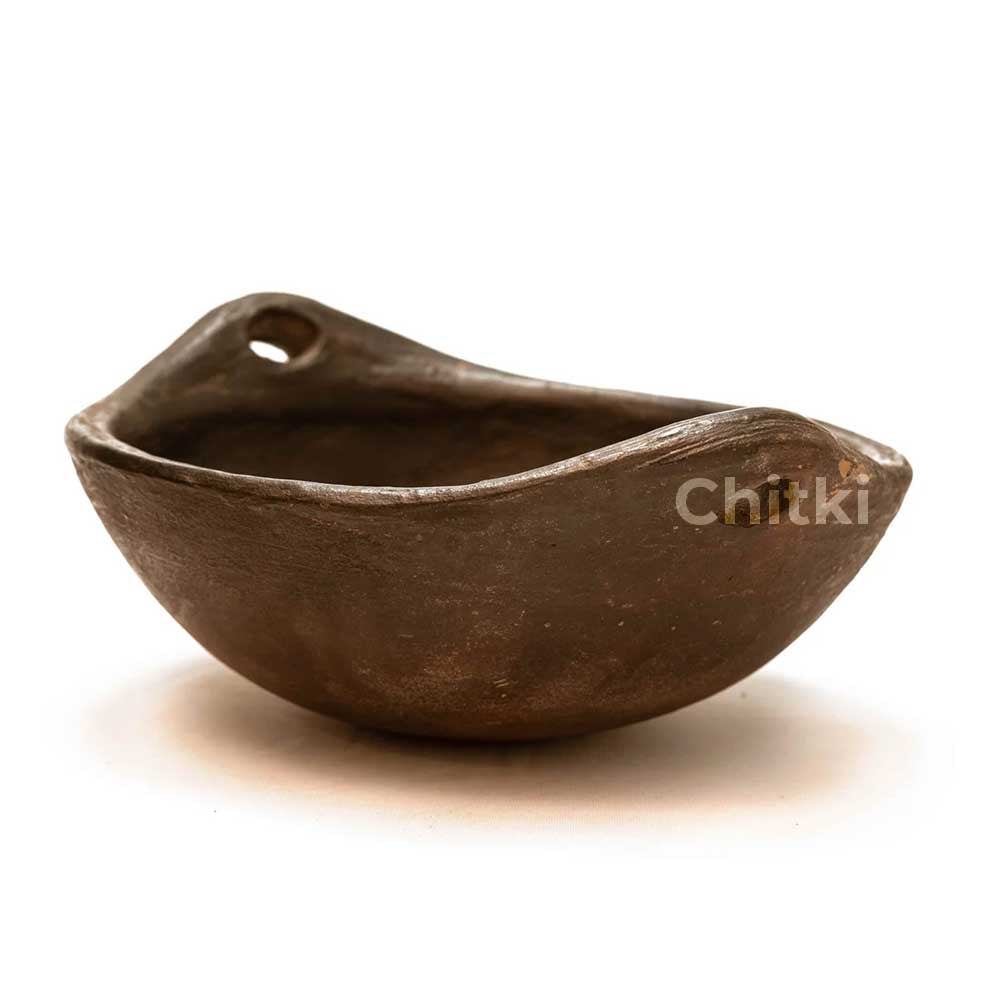 Traditional Clay Kadai Black (MP17B)