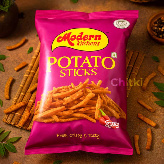 Modern Kitchens Potato Sticks - Spicy 140gm (Pack of 2)