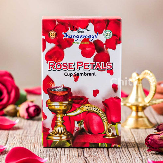 Thangamayil cup sambrani - Rose Petals 12pc