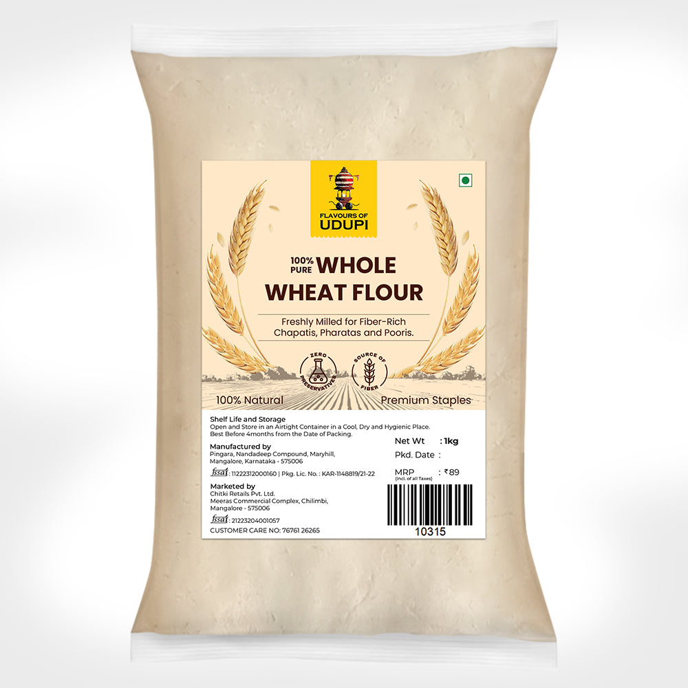 Whole Wheat Flour - 100% Pure and Natural