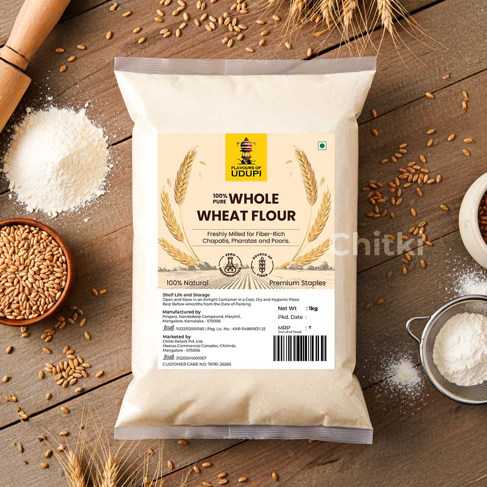Whole Wheat Flour - 100% Pure and Natural